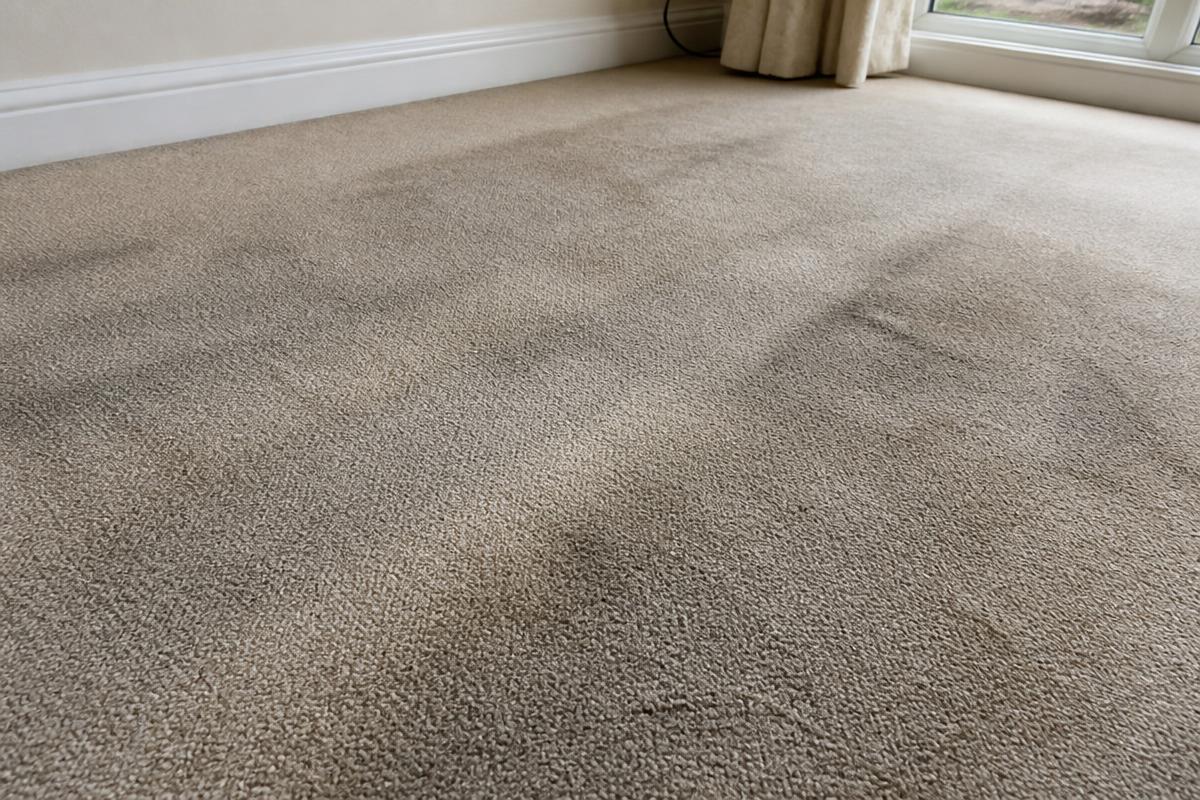 Lounge carpet before cleaning